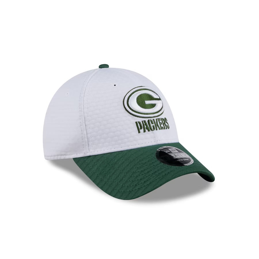 Green Bay Packers Kids Hat - Training Camp Collection 2-Tone 9Forty Kids NFL Stretch Snapback Cap - New Era